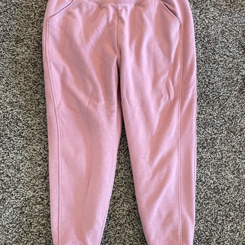 Eddie Bauer Mauve Sherpa-Lined Sweats size L